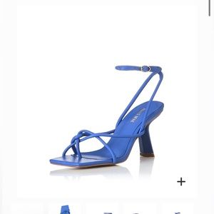 Lace up blue heels from Alias Mae. Worn one time, great condition.